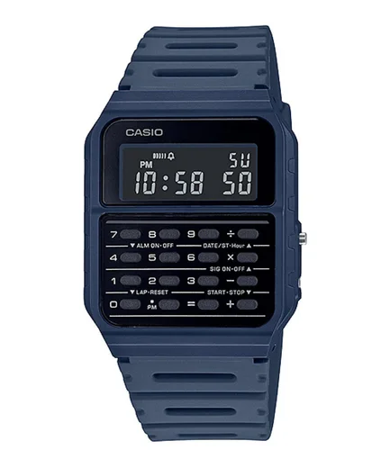 Ceas electronic Casio Collection CA-53WF-2B, carcasa plastic, bratara cauciuc