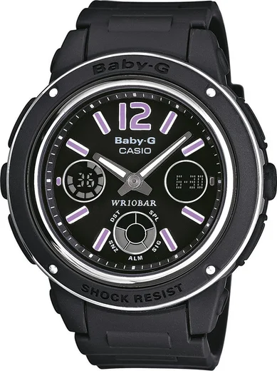 Ceas quartz Casio Baby-G BGA-150-1B |, carcasa cauciuc|plastic, bratara cauciuc