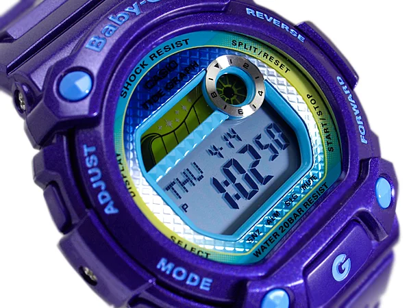 Ceas quartz Casio Baby-G BLX-100-2, carcasa plastic, bratara cauciuc