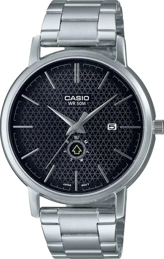Ceas quartz Casio Classic MTP-B125D-1A, carcasa otel inoxidabil, bratara otel inoxidabil