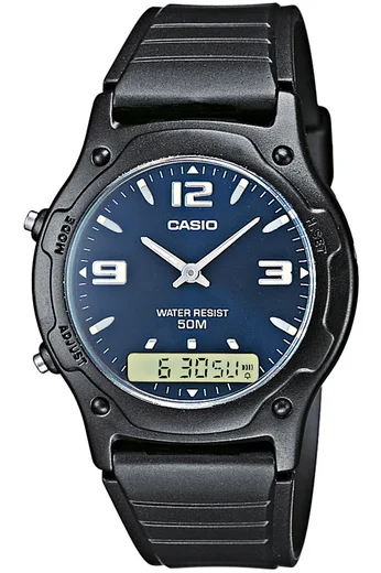 Ceas quartz Casio Collection AW-49HE-2AVEG, carcasa plastic, bratara Rezina