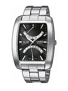 Ceas quartz Casio Collection BEM-110D-1A, carcasa otel inoxidabil, bratara otel inoxidabil