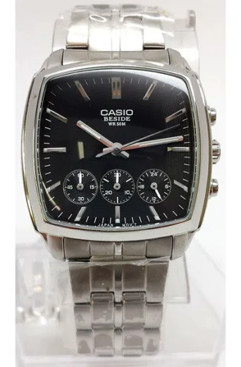 Ceas quartz Casio Collection BEM-505D-1A, carcasa otel inoxidabil, bratara otel inoxidabil