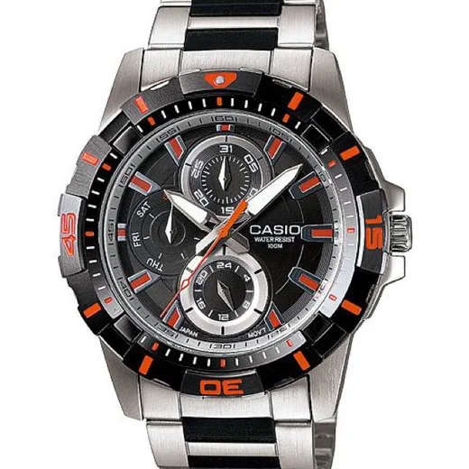 Ceas quartz Casio Collection MTD-1071D-1A2, carcasa otel inoxidabil, bratara otel inoxidabil