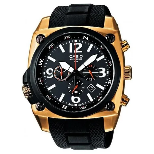 Ceas quartz Casio Collection MTF-E003G-1A, carcasa otel inoxidabil, bratara cauciuc