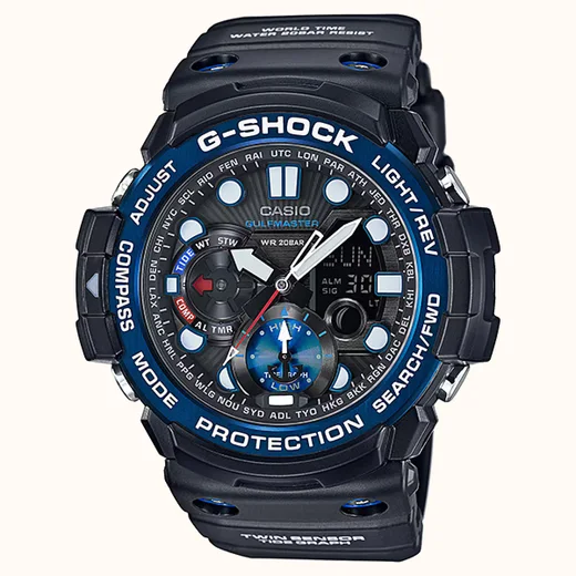 Ceas quartz Casio G-Shock GN-1000B-1A, carcasa cauciuc, bratara plastic