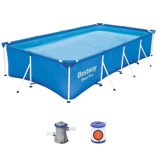 Piscina cu cadru Bestway 56424 Steel Pro 400x211 cm 81 cm 5700 9200298, 5700 l